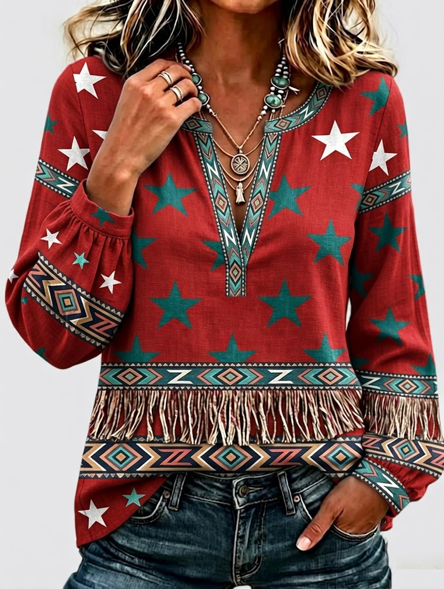 Women'S Floral Printed Top