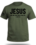 Jesus One Way One Truth One Life T-Shirt