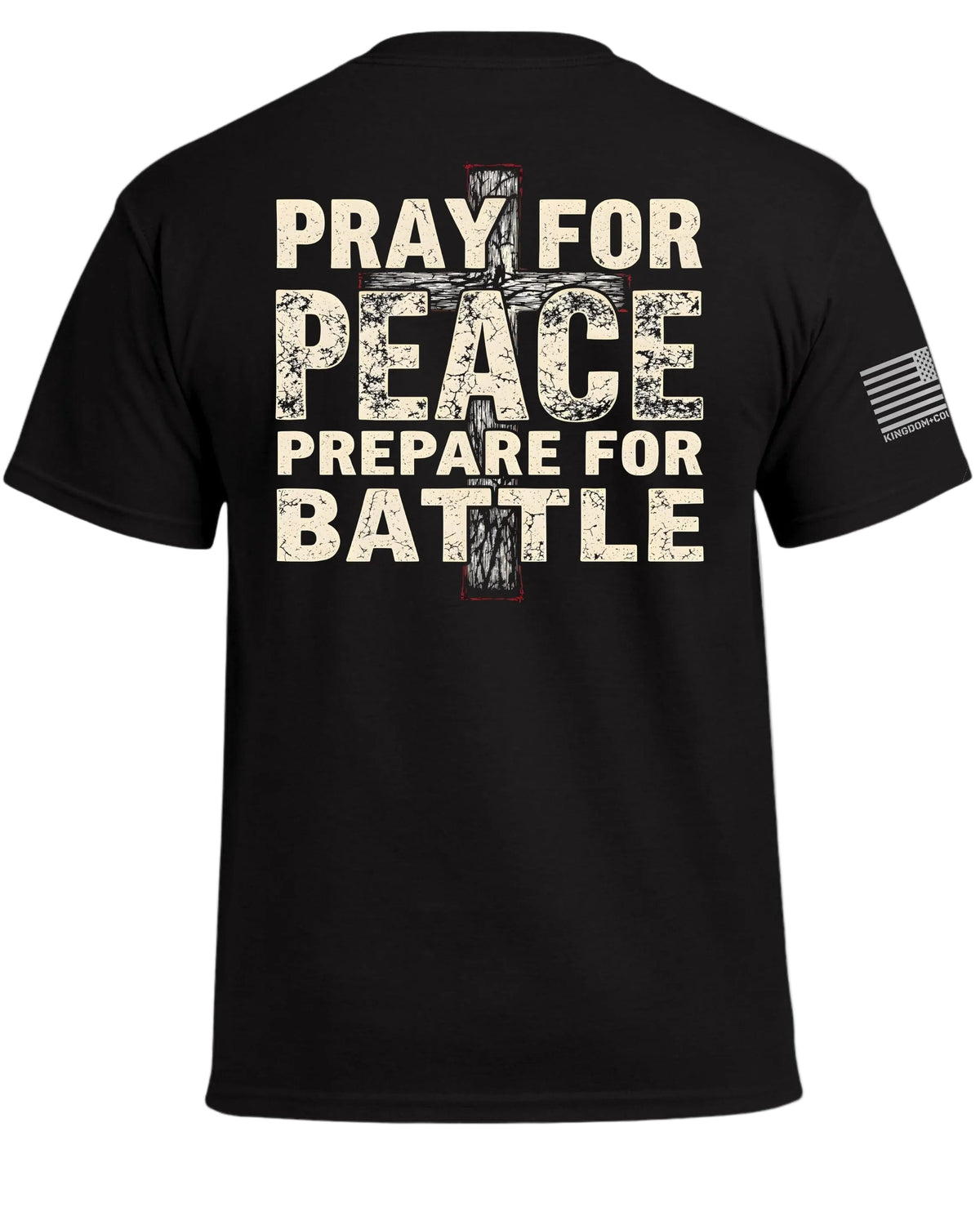 T-Shirt: Für den Frieden beten, sich auf den Kampf vorbereiten