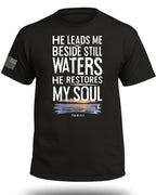He Leads Me Beside Still Waters T-Shirt