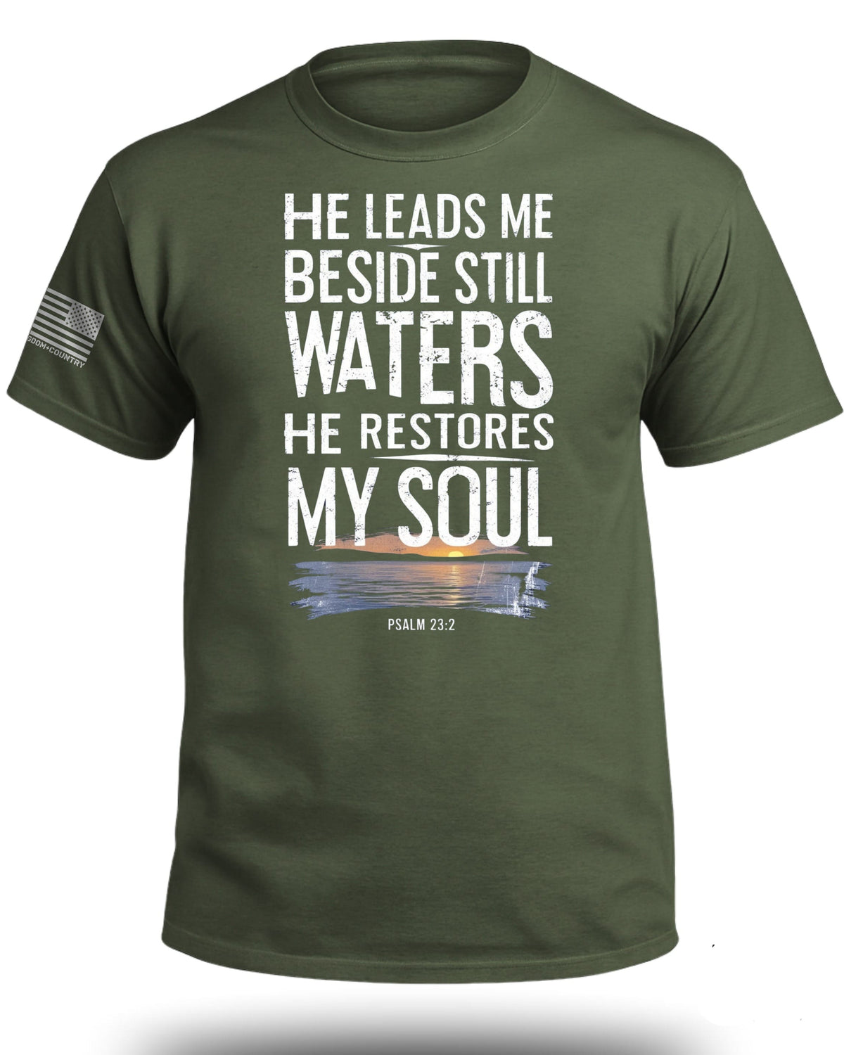 He Leads Me Beside Still Waters T-Shirt