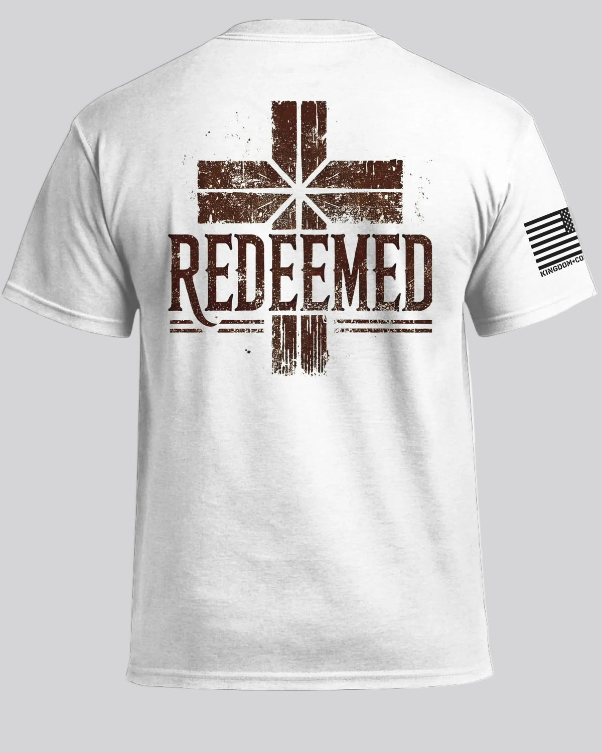 T-Shirt mit erlöst-Kreuz-Grafik