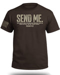 Send Me Isaiah 6:8 Christian T-Shirt (Front)