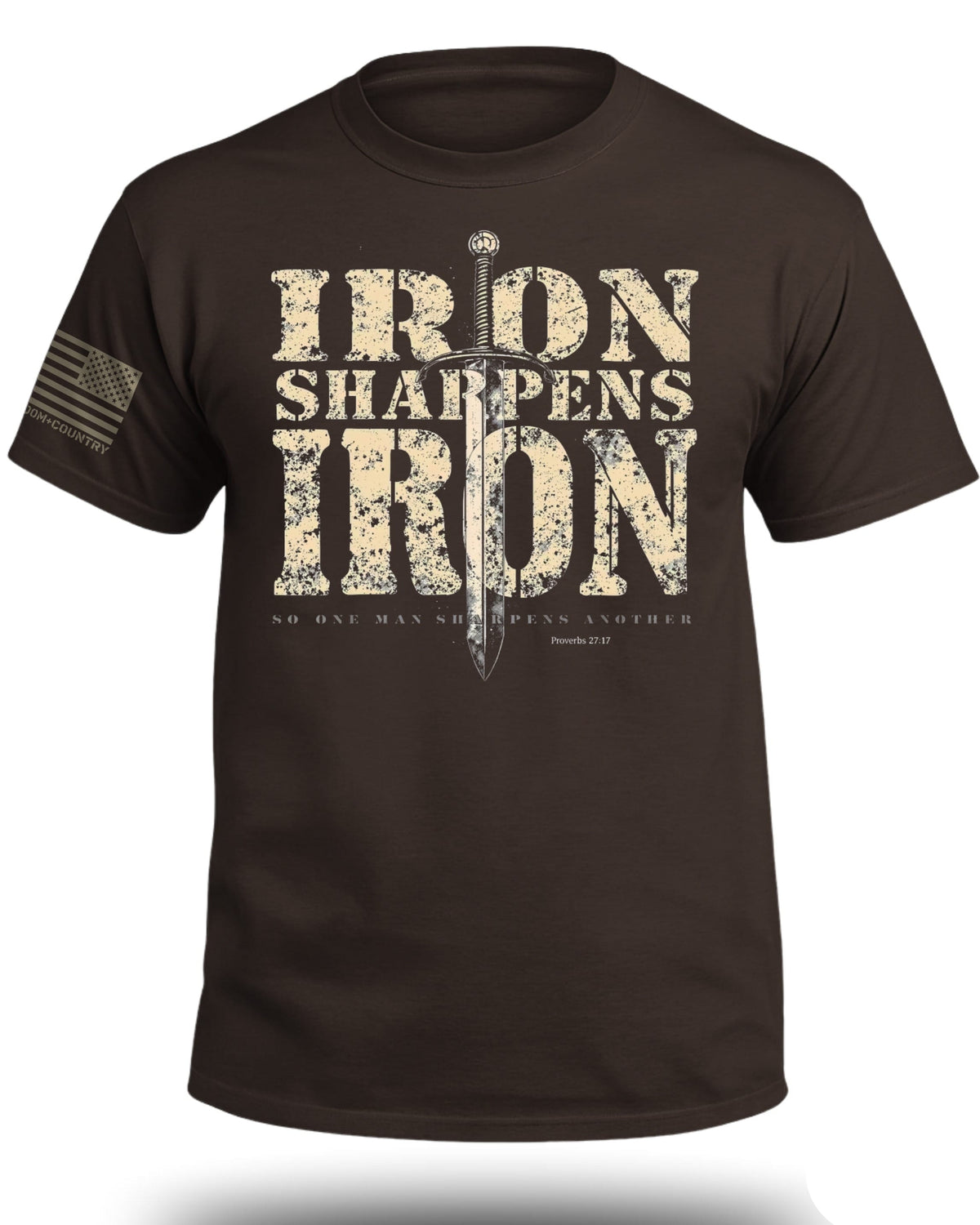 Iron Sharpens Iron Proverbs 27:17 T-Shirt