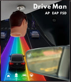 Easy to install FSD Do-Not-Disturb Modification Solution, Perfect Modified Figurine, Fits Model 3 / Model Y /Model S/Model X/Cybertruck, Free Shipping