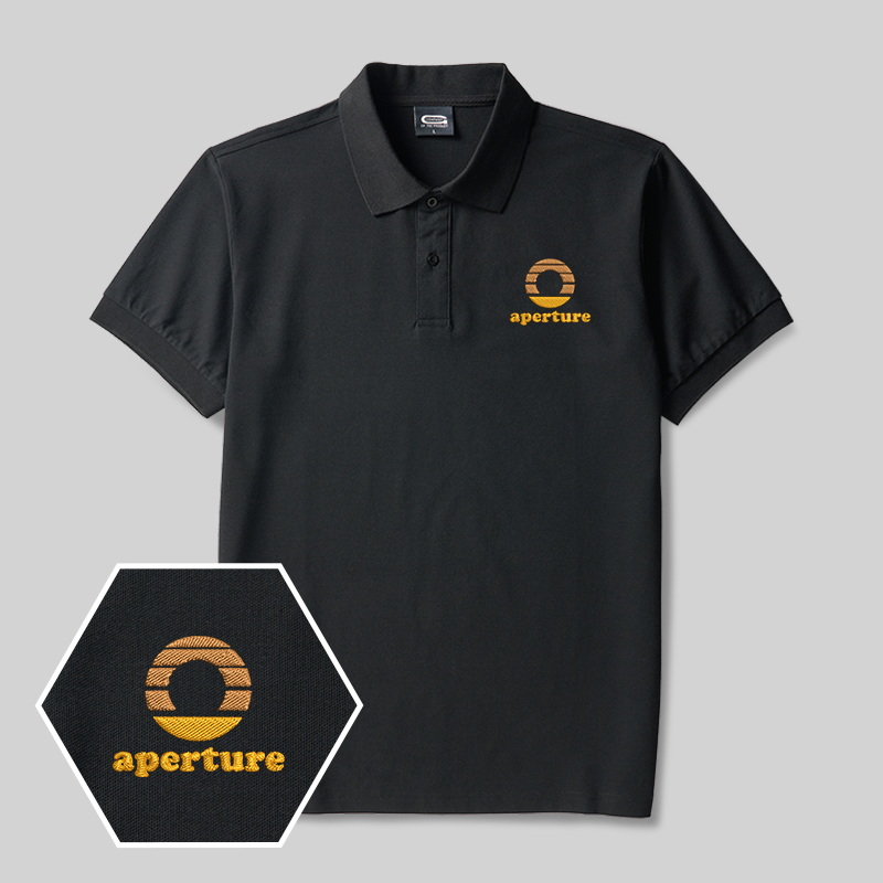 Aperture Geek Embroidered Polo Shirt