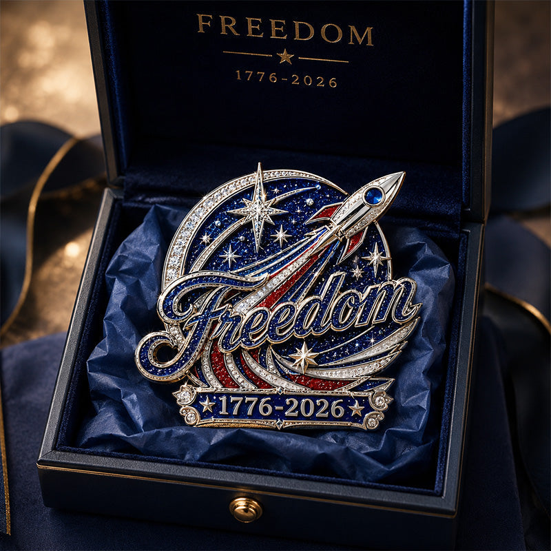 250 Years Freedom Commemorative Brooch