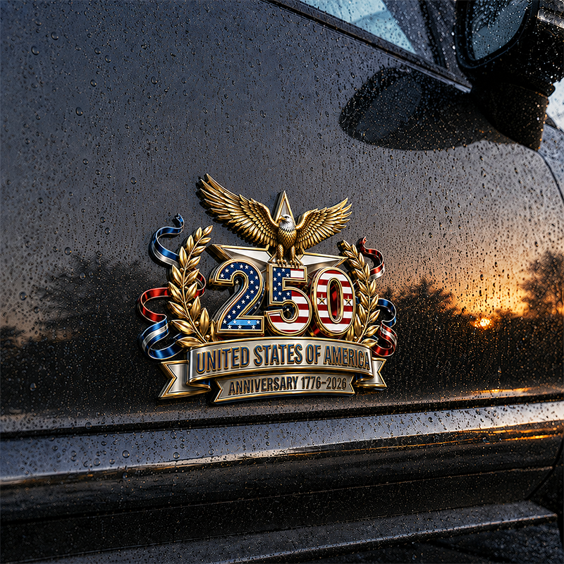U.S. 250th Anniversary Patriot Car Emblem