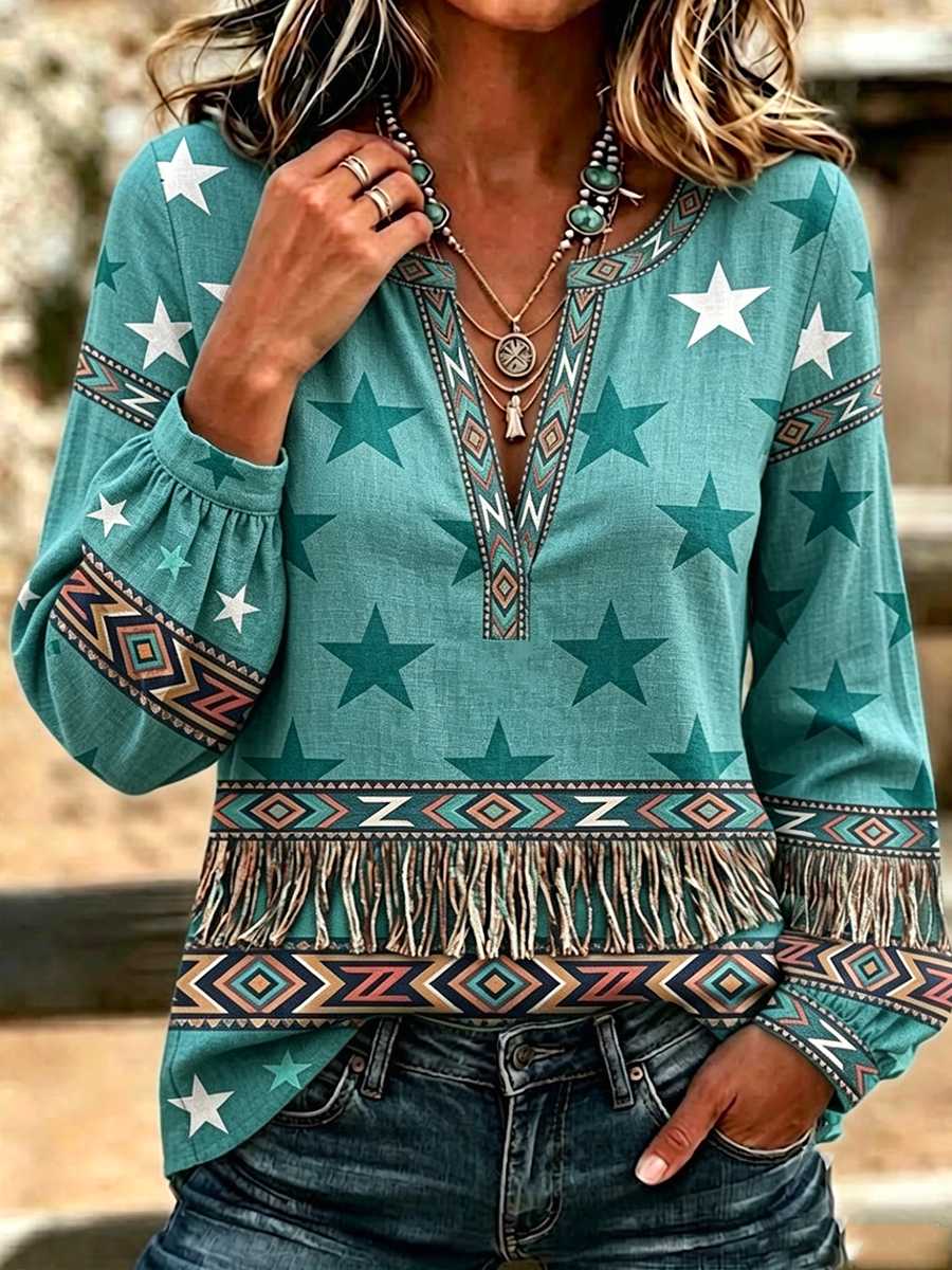 Top estampado floral para mujer