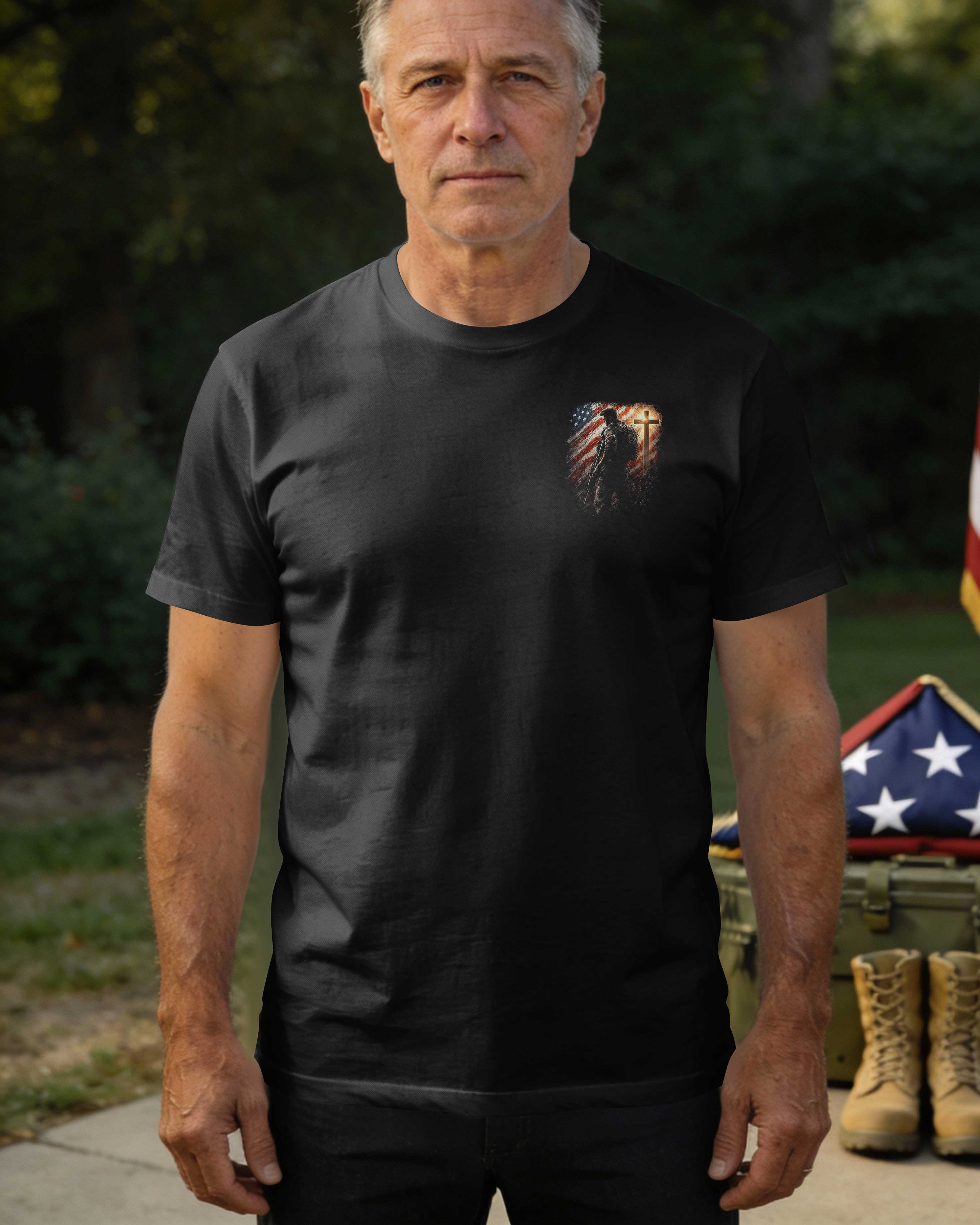 La guerre a forgé mon passé, la foi façonne ce que je laisse derrière moi T-Shirt