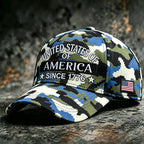 US Camouflage Art Print Casual Baseball Cap
