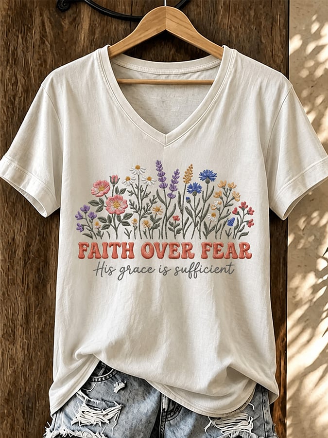 Haut Imprimé Femme avec Motif Religieux