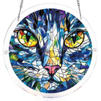 Mosaic Cat Light Suncatcher-Acrylic Window Art