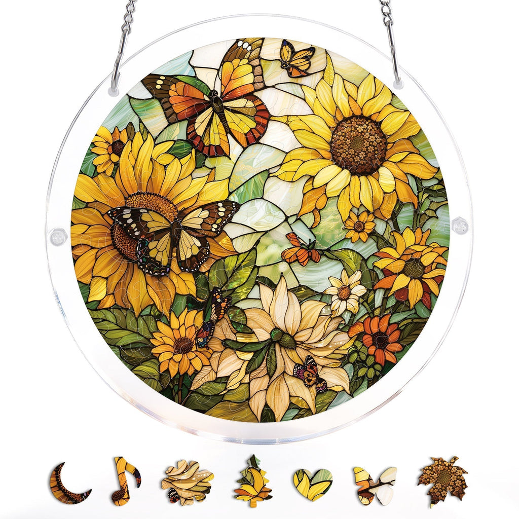 Sunflower Whispers Light Suncatcher-Acrylic Window Art