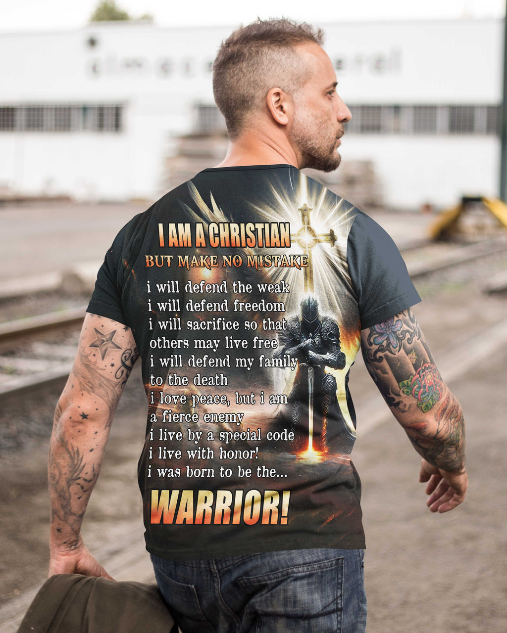 I Am A Christian Allover-Print-T-Shirt