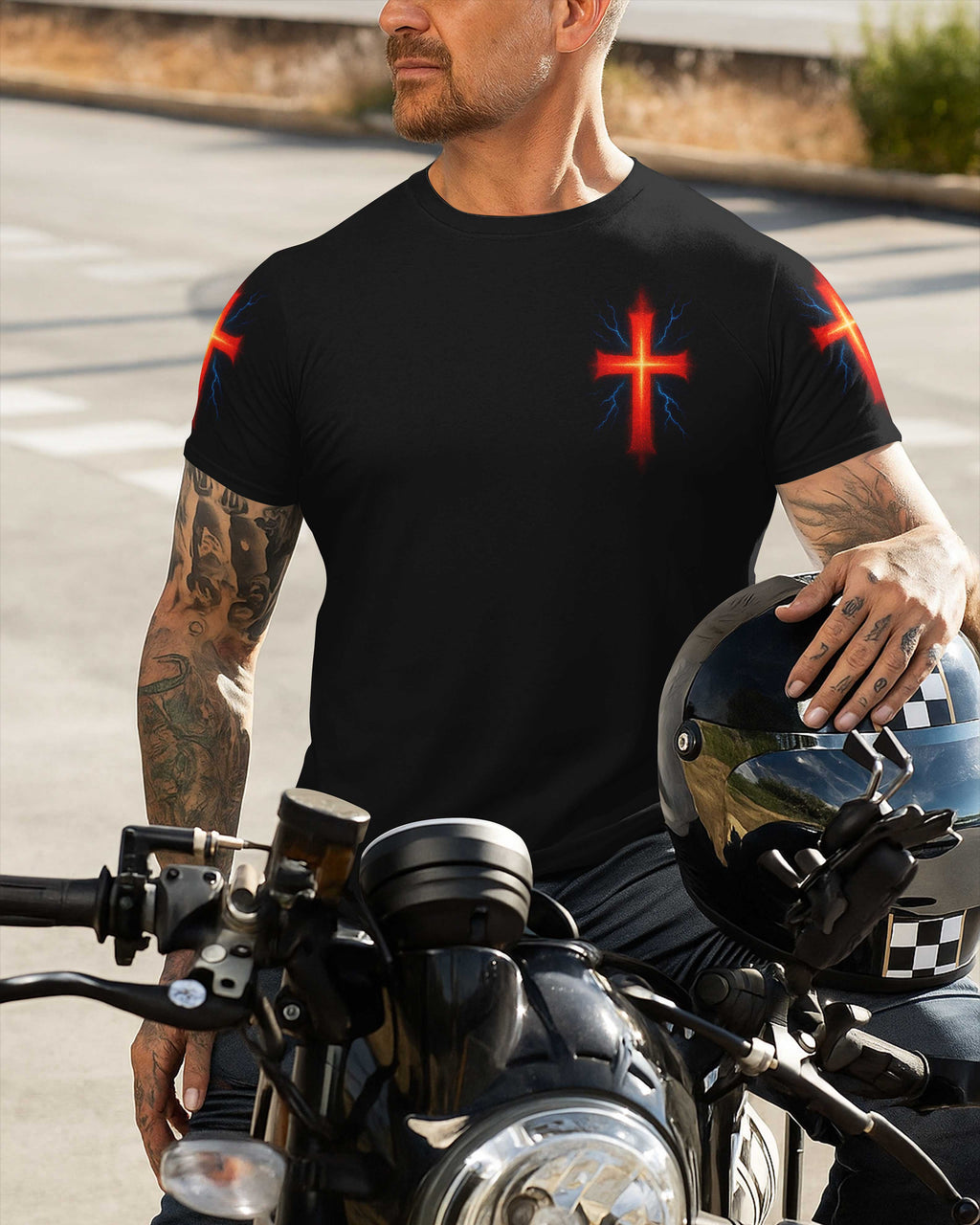 Fueled By Grace Allover-Print T-Shirt