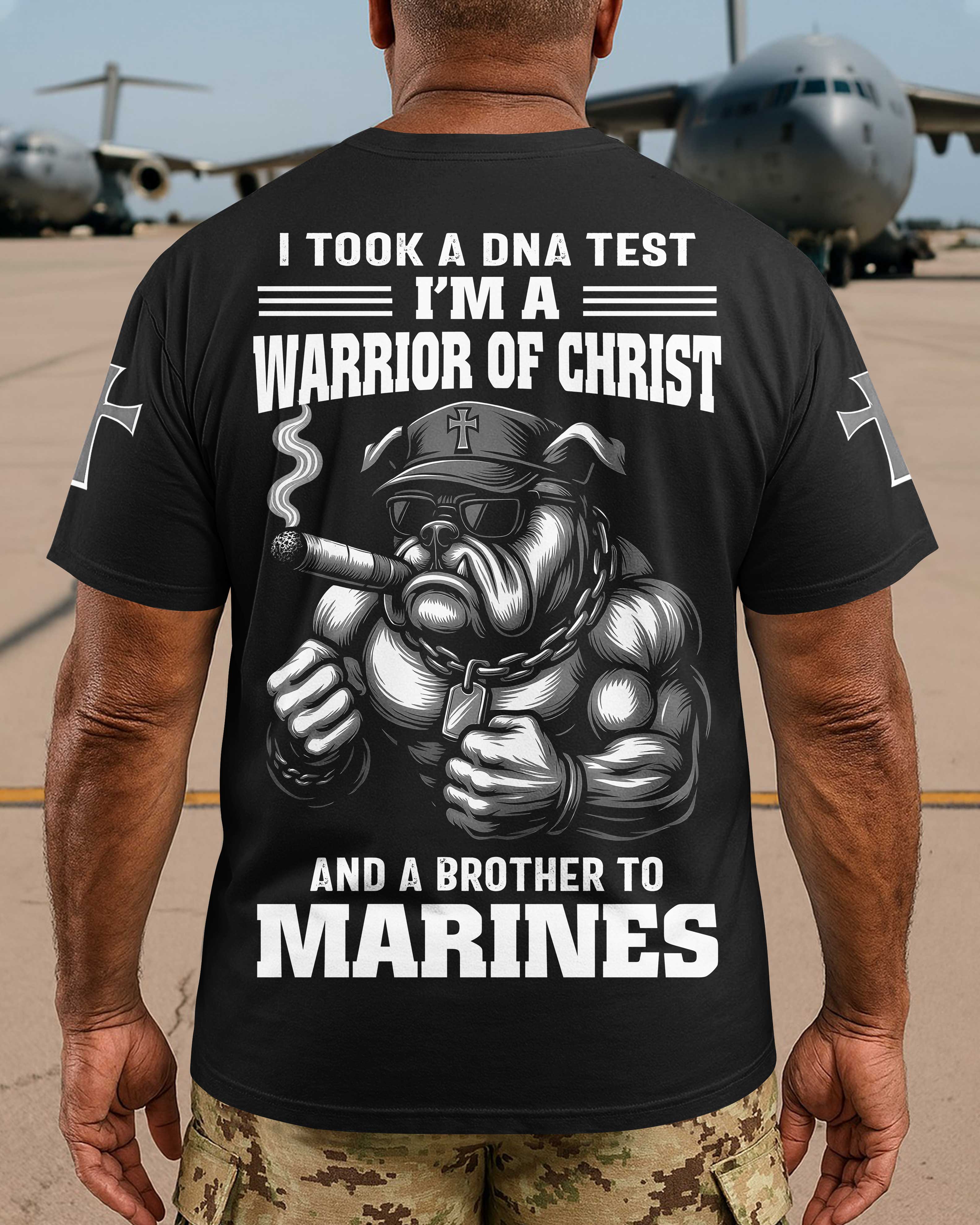J'ai fait un test ADN je suis un guerrier du Christ T-shirt
