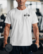 Barbell Cross Design T-Shirt