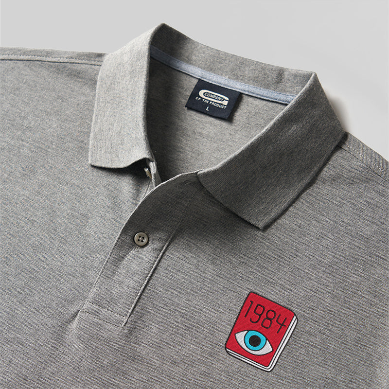 Polo bordado para frikis del ojo de 1984