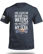 He Leads Me Beside Still Waters T-Shirt