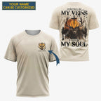Hunting In My Veins Faith In My Soul All Over Print Custom Name T-Shirt
