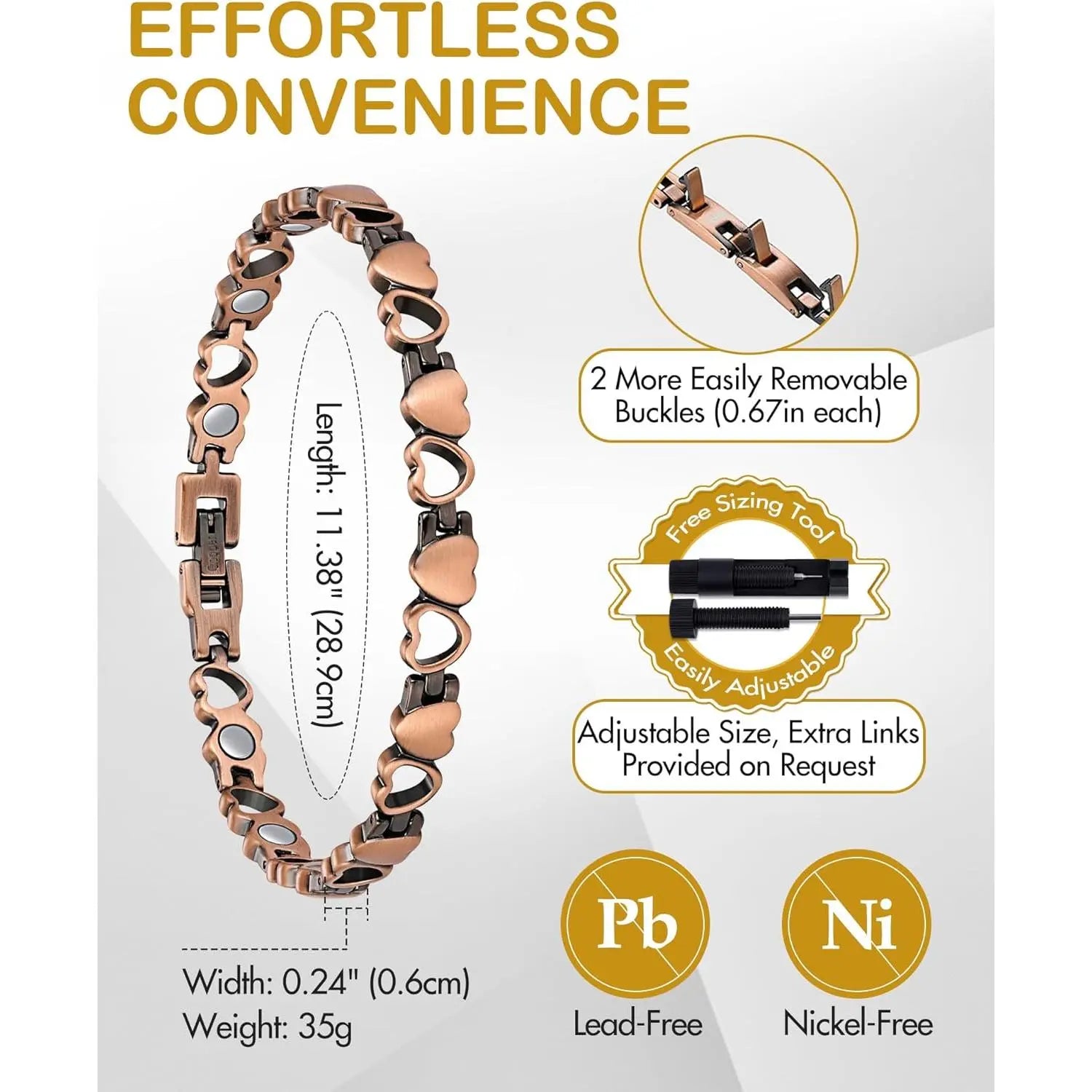 Magnetic Therapy X-Link Anklet & Bracelet for Men & Women