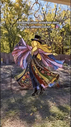 💥💃 Stevie Nicks 🤘 Handmade Stained Glass Spinning Suncatcher