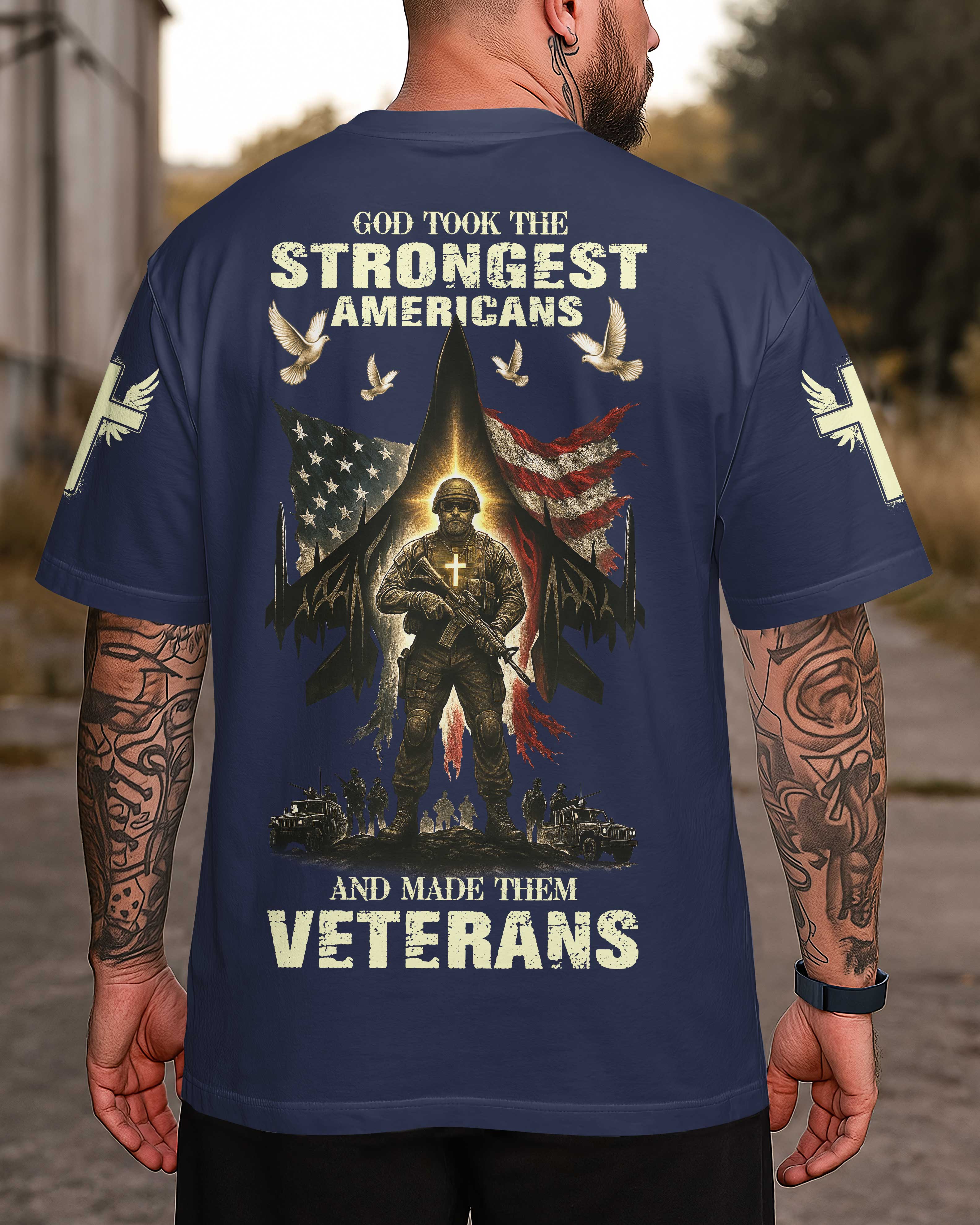 T-shirt Dieu a pris les Américains les plus forts