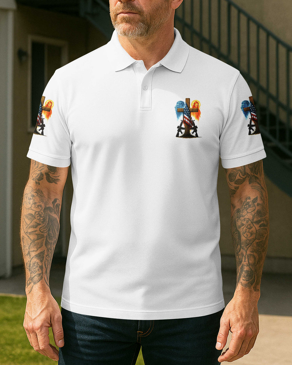 T-Shirt "Die stärksten Schädel tragen das Kreuz"