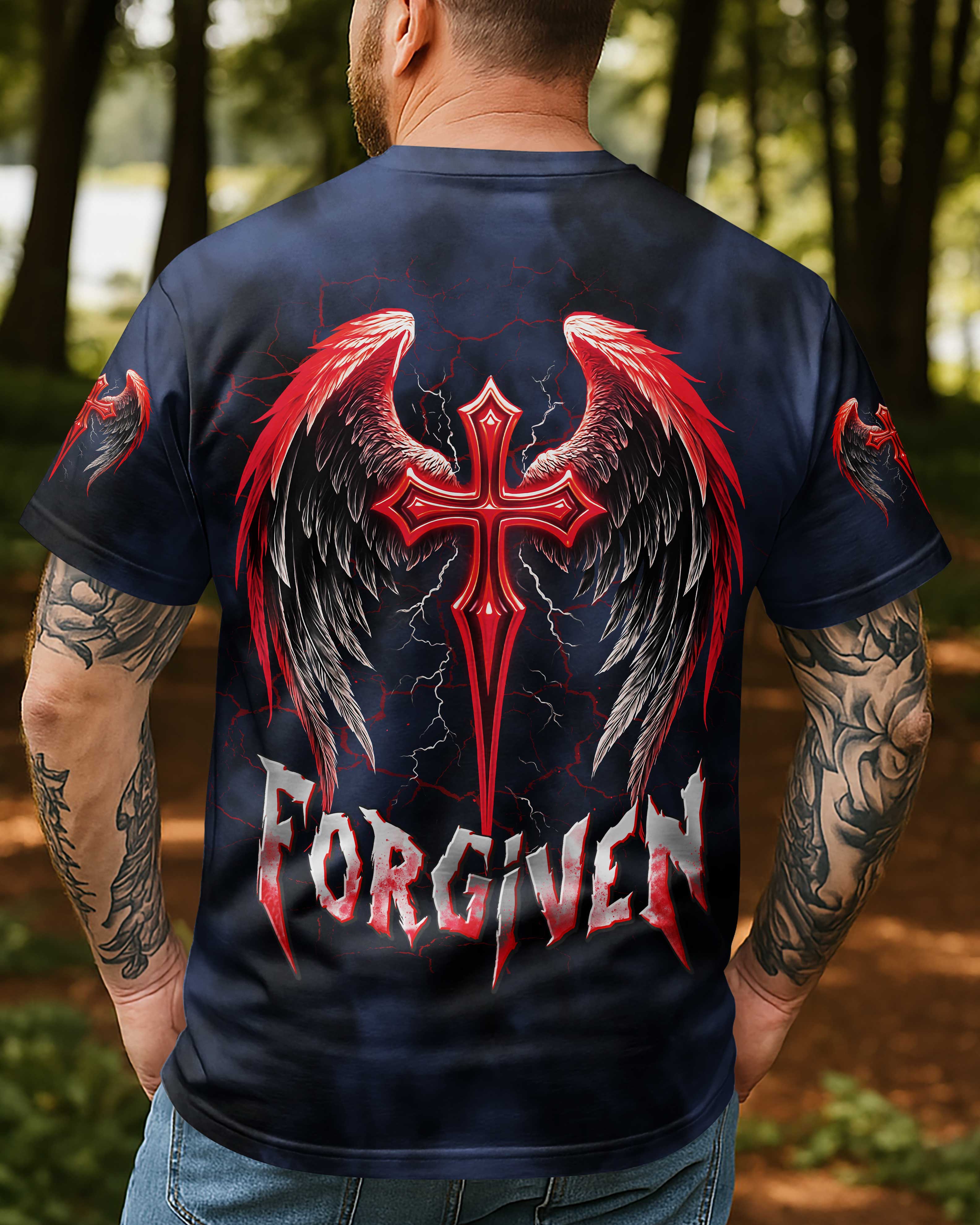 T-shirt imprimé « Forgiven »