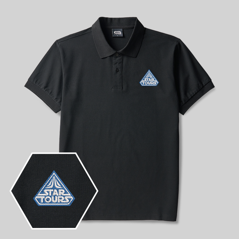 Star Tours Geek Embroidered Polo Shirt