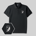 Fibonacci Cat Geek Embroidered Polo Shirt