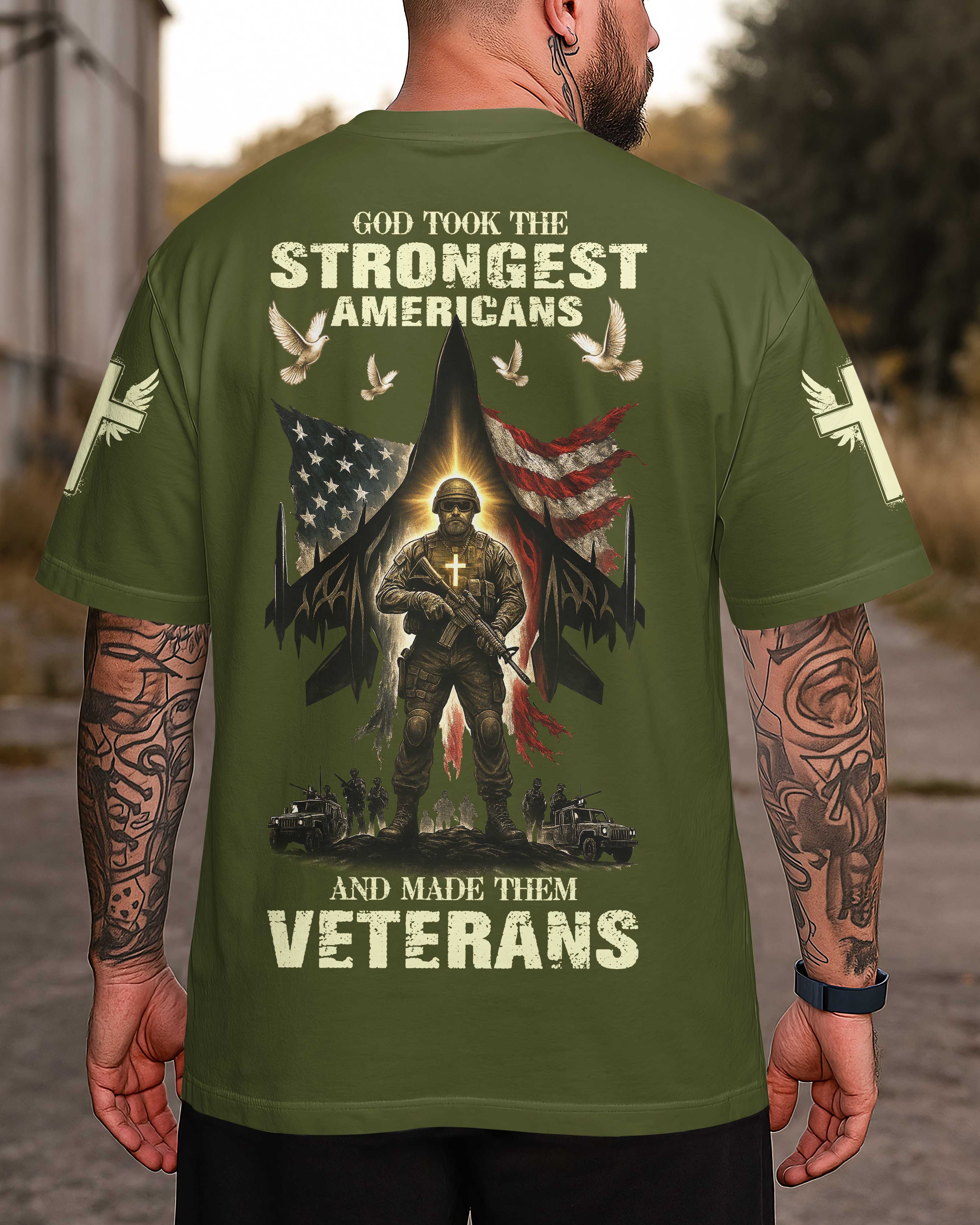 T-shirt Dieu a pris les Américains les plus forts