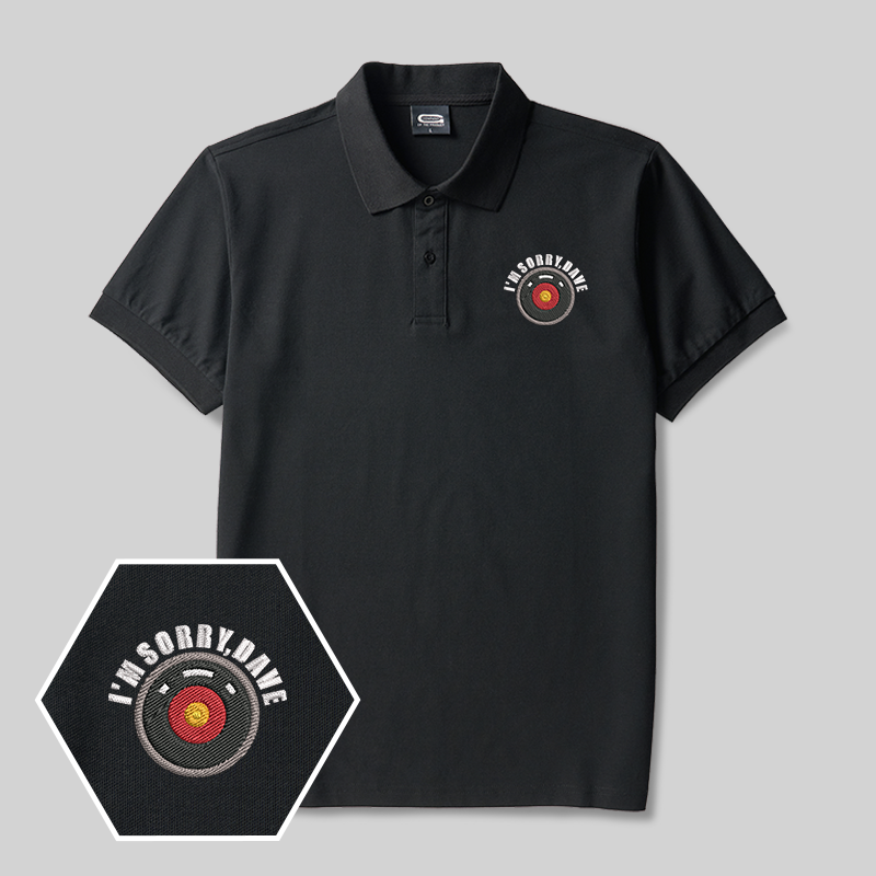HAL 9000 Geek Embroidered Polo Shirt