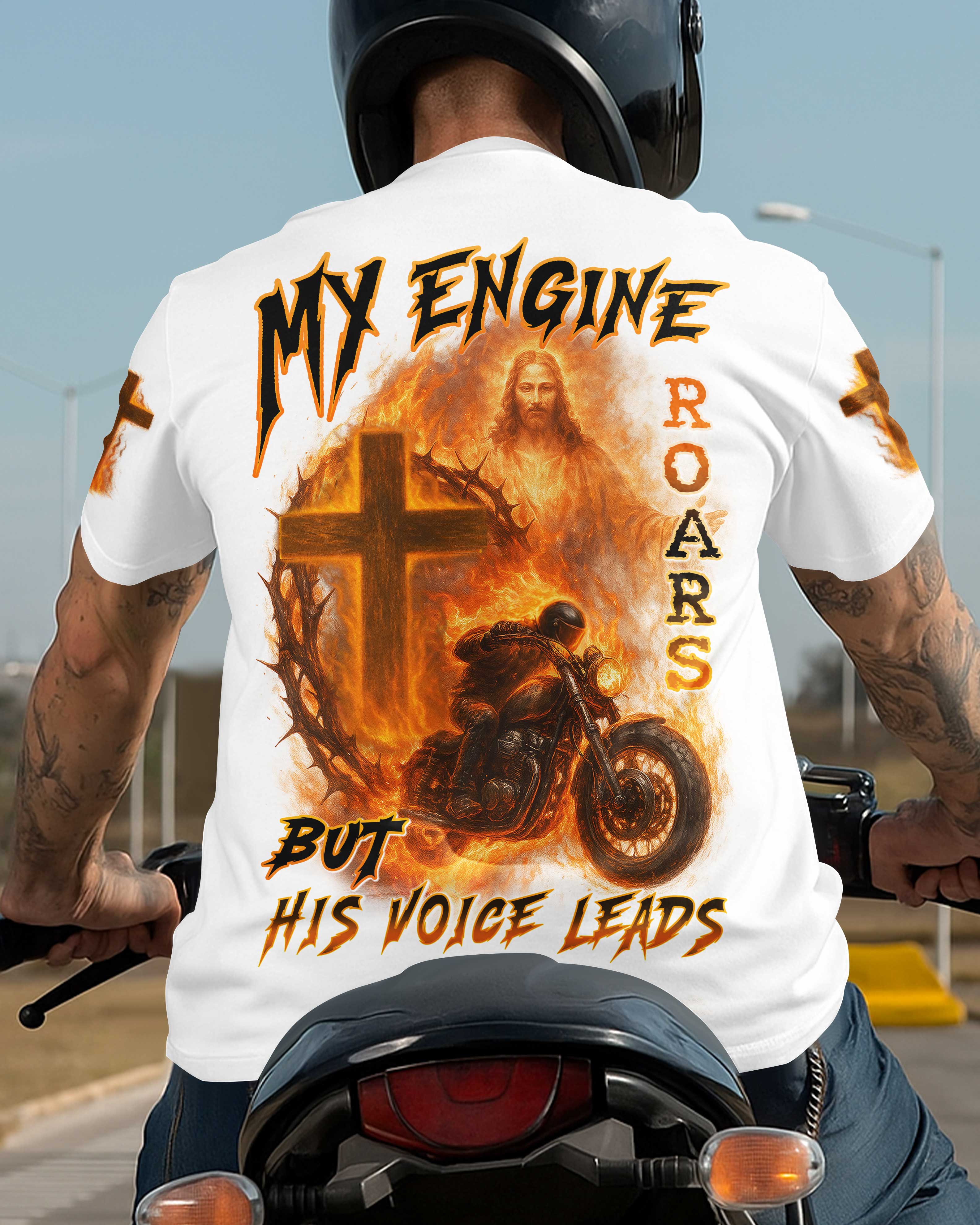T-shirt imprimé « My Engine Roars »