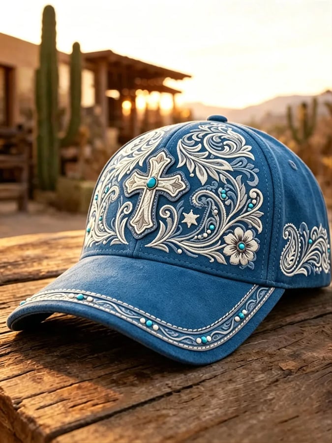 Sombreros unisex con estampado retro western