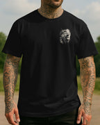 Mann des Glaubens, 1. Timotheus 6,11, jage der Gerechtigkeit, der Gottesfurcht, dem Glauben, der Liebe, der Geduld und der Sanftmut nach. T-Shirt