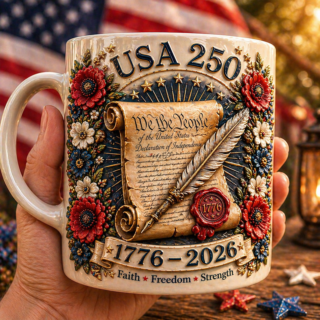 USA 250th Anniversary Ceramic Mug
