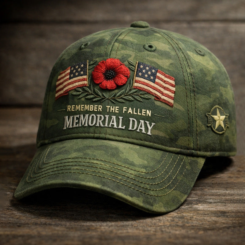 Memorial Day Print Casual Hat