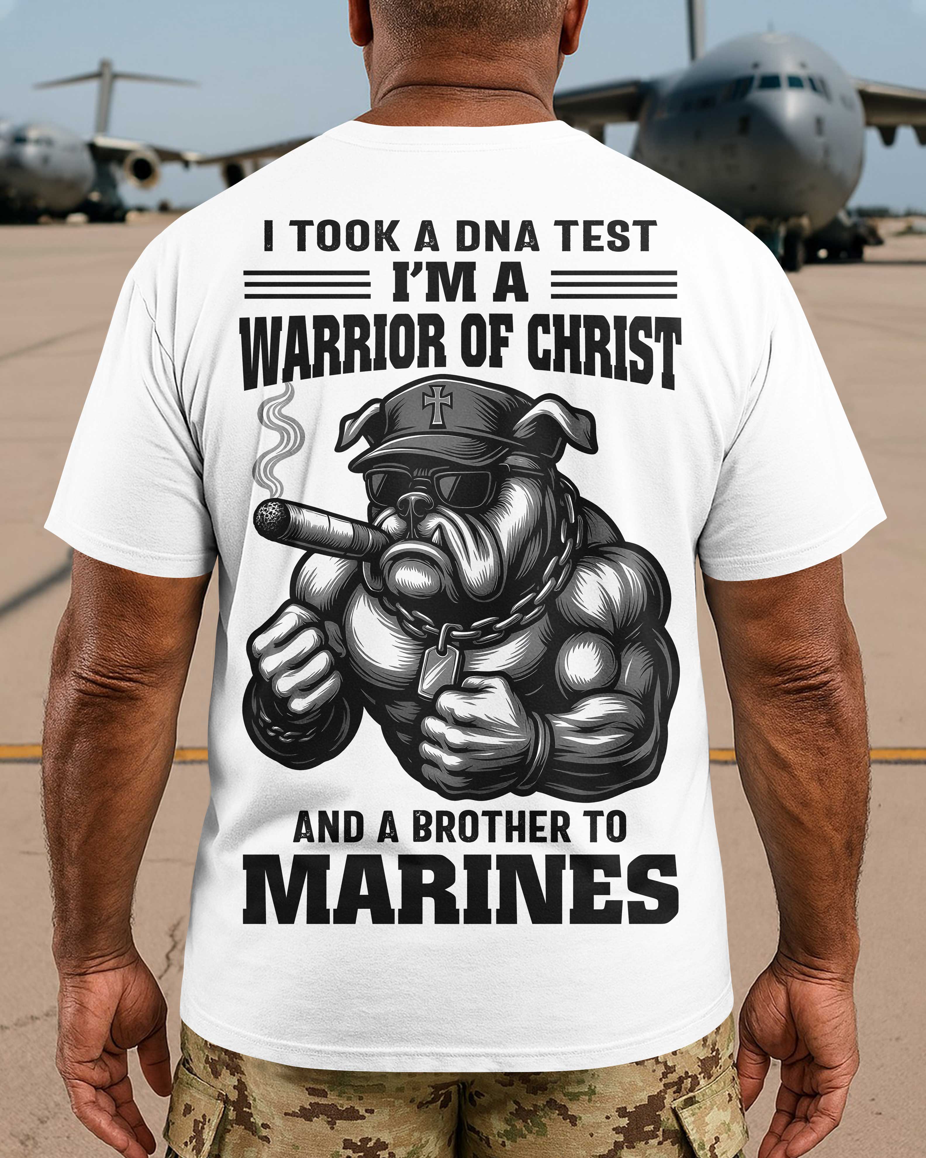 J'ai fait un test ADN je suis un guerrier du Christ T-shirt