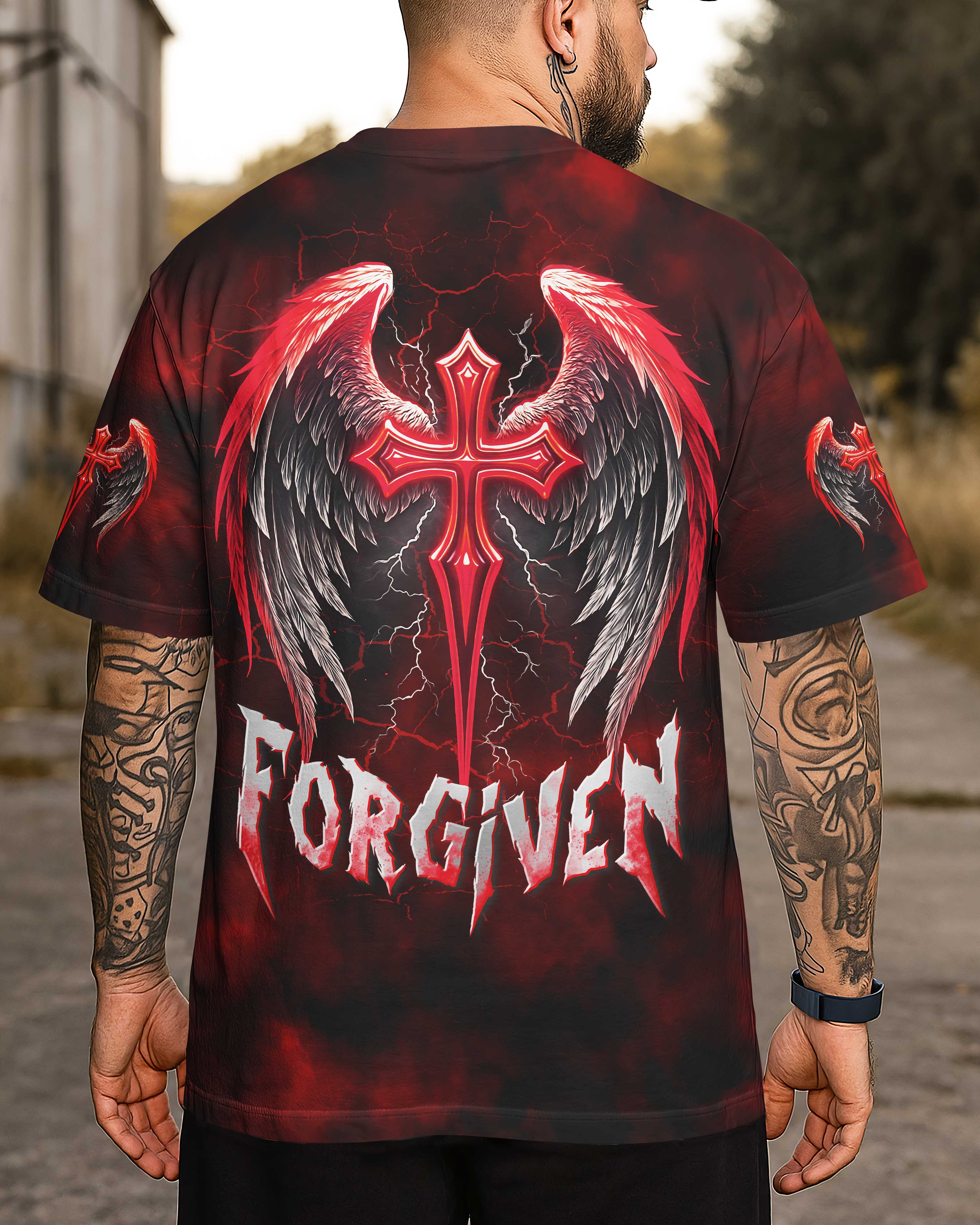 T-shirt imprimé « Forgiven »