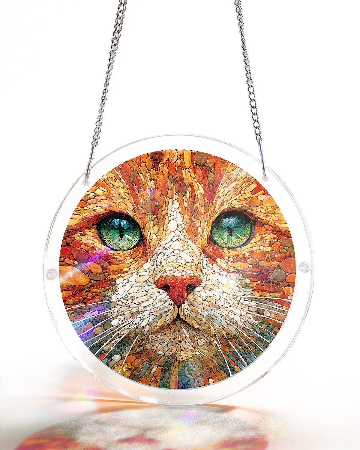 Fensterbild "Katze" aus Acryl – mit Lichtfangfunktion