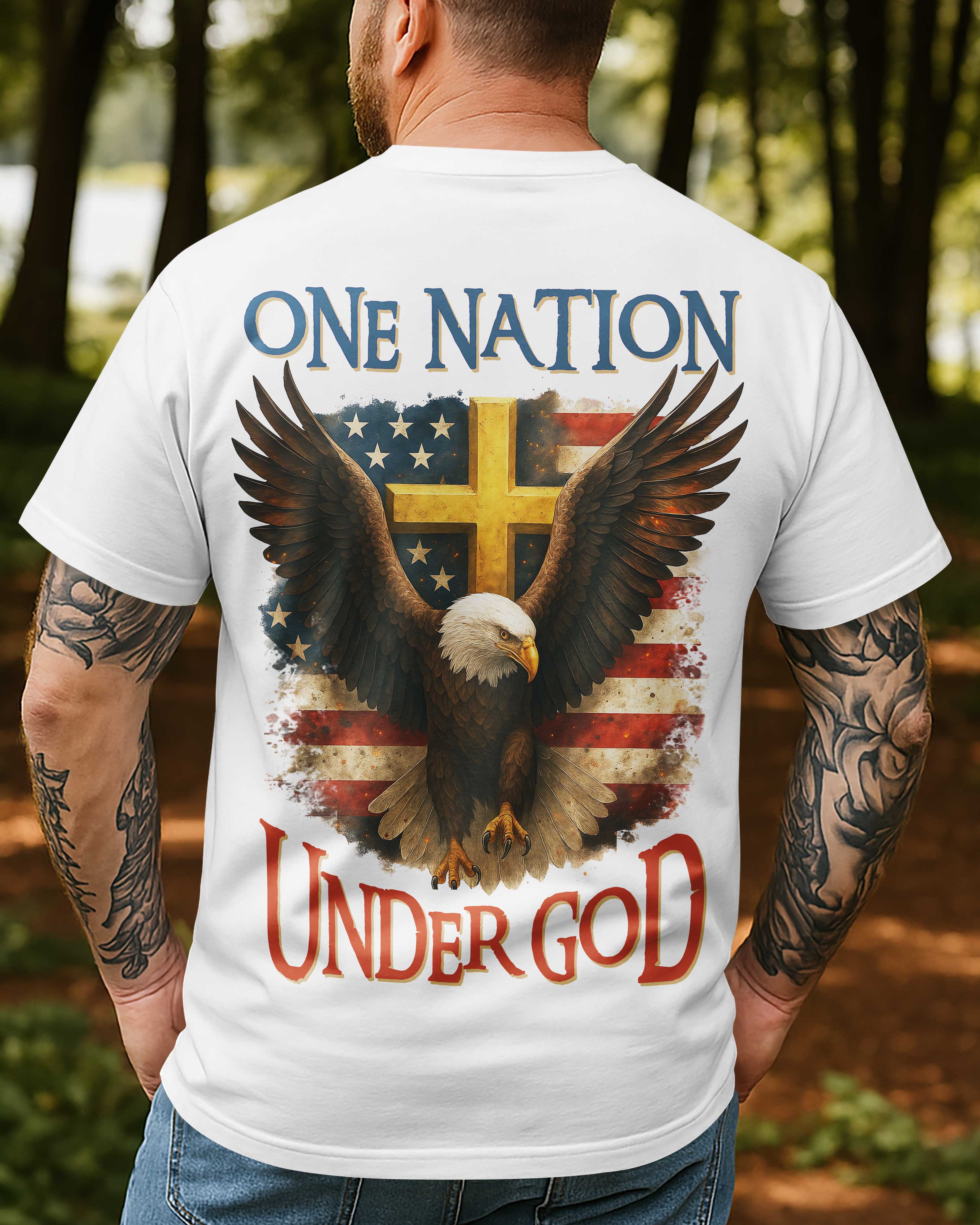 T-shirt Une nation sous Dieu