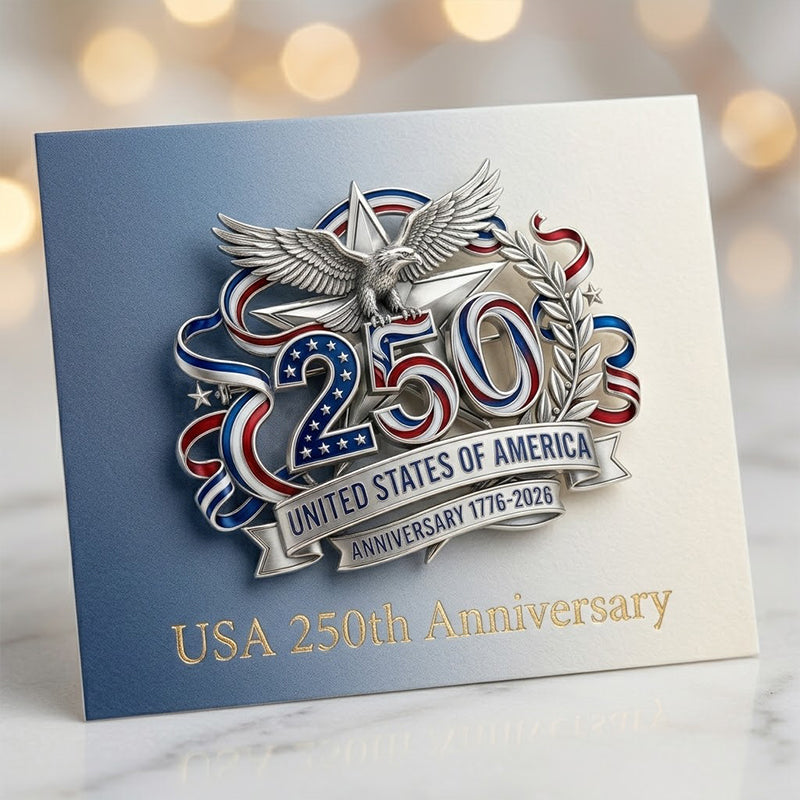 US 250th Anniversary Brooch Pin