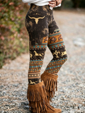 Women'S Western Style Cross Print Leggings