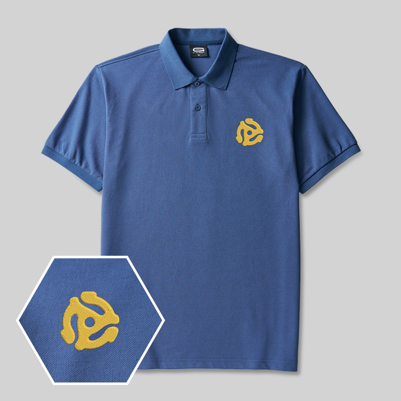 Vinyl Adapte Geek Besticktes Polo-Shirt