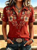 Woman's Western style Printed shirt