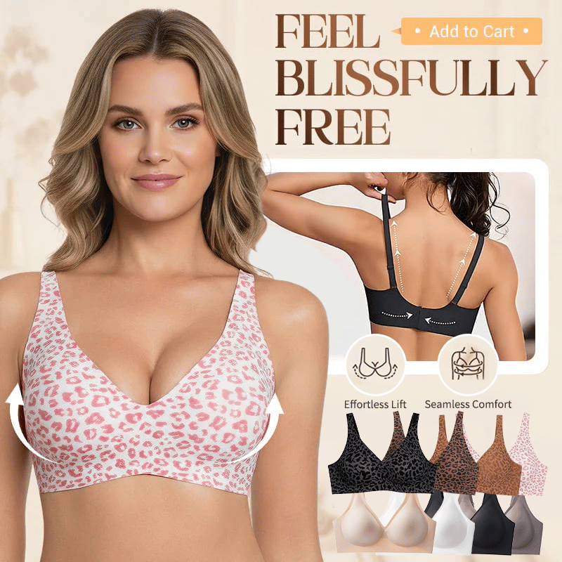 🏆LETZTER TAG – 49 % RABATT 🔥Super straffender Retro-Leopard-Print-BH | Kabellose Damen-BHs 👍Keine schlaffen Brüste mehr