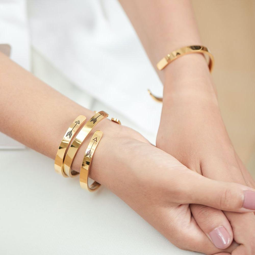 Not Sisters By Blood But Sisters By Heart Cuff Bracelet
