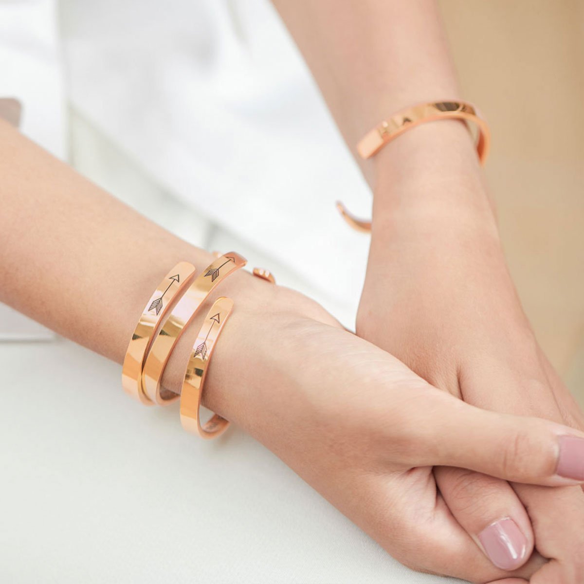Not Sisters By Blood But Sisters By Heart Cuff Bracelet